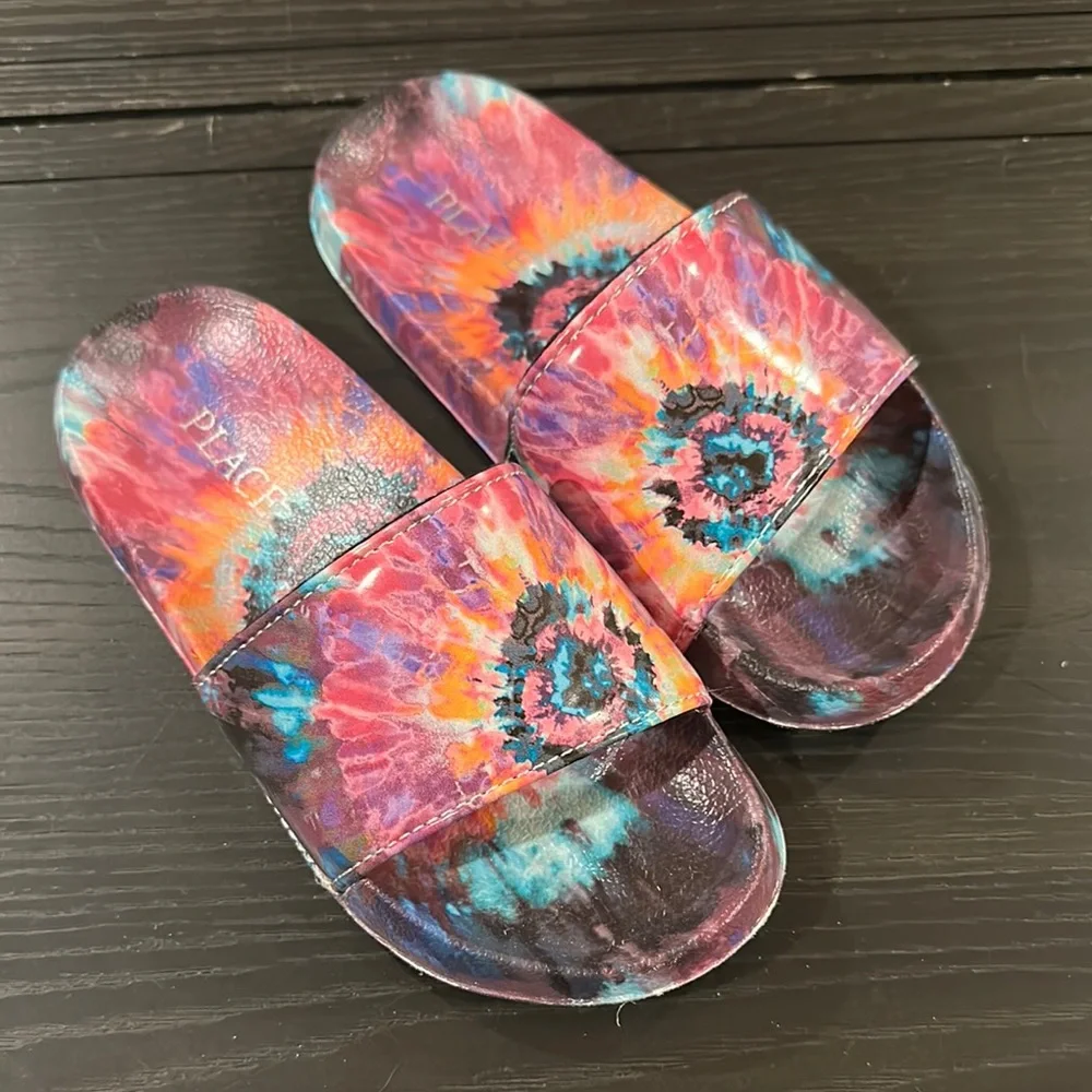 Colorful Tie-Dye Slide Sandals